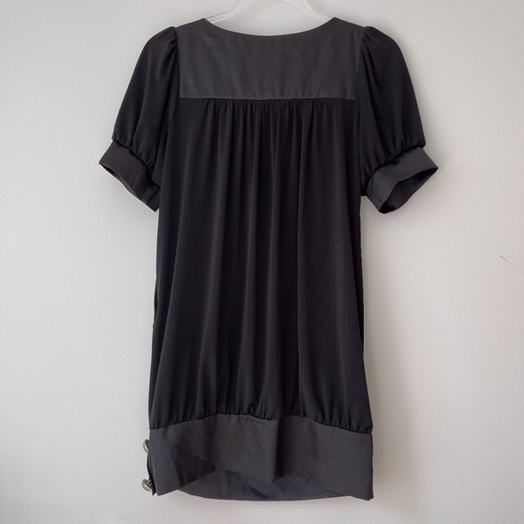 Rampage Black Shirt Dress Sz‎ S - Picture 7 of 7